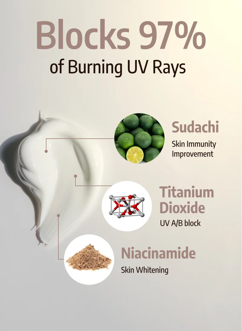 rootree Mobitherapy UV Sun Shield - Korean Skincare, Moistruising Sunscreen SPF 50, UV Protection, Anti Aging and Wrinkle, Vegan & Cruelty Free