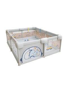 Nano Classic Baby Playpen, 150 x 180 x 68cm Large Play fence for Baby and Toddlers, Large Playard, Anti-Collision Foam Playpens (Gray)  - Image 1