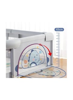 Nano Classic Baby Playpen, 150 x 180 x 68cm Large Play fence for Baby and Toddlers, Large Playard, Anti-Collision Foam Playpens (Gray)  - Image 2