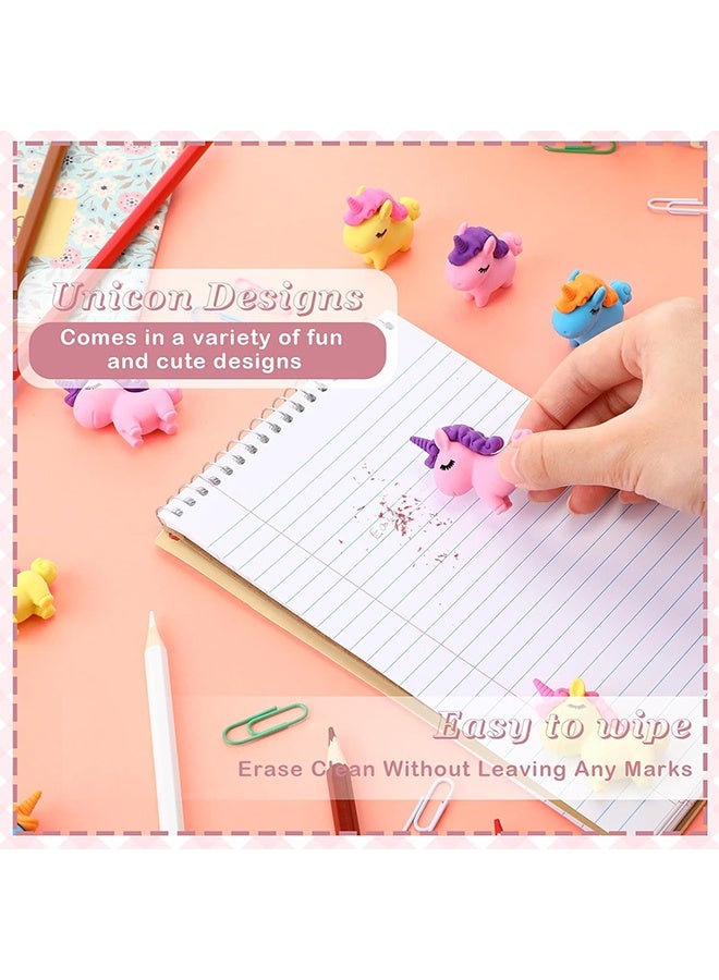 سويت لايف 3 قطع من ممحاة يونيكورن، ممحاة لطيفة للأطفال بكميات كبيرة، هدايا حفلات يونيكورن، ممحاة حيوانات، ممحاة ممتعة للأطفال والطلاب والمدارس - Image 4