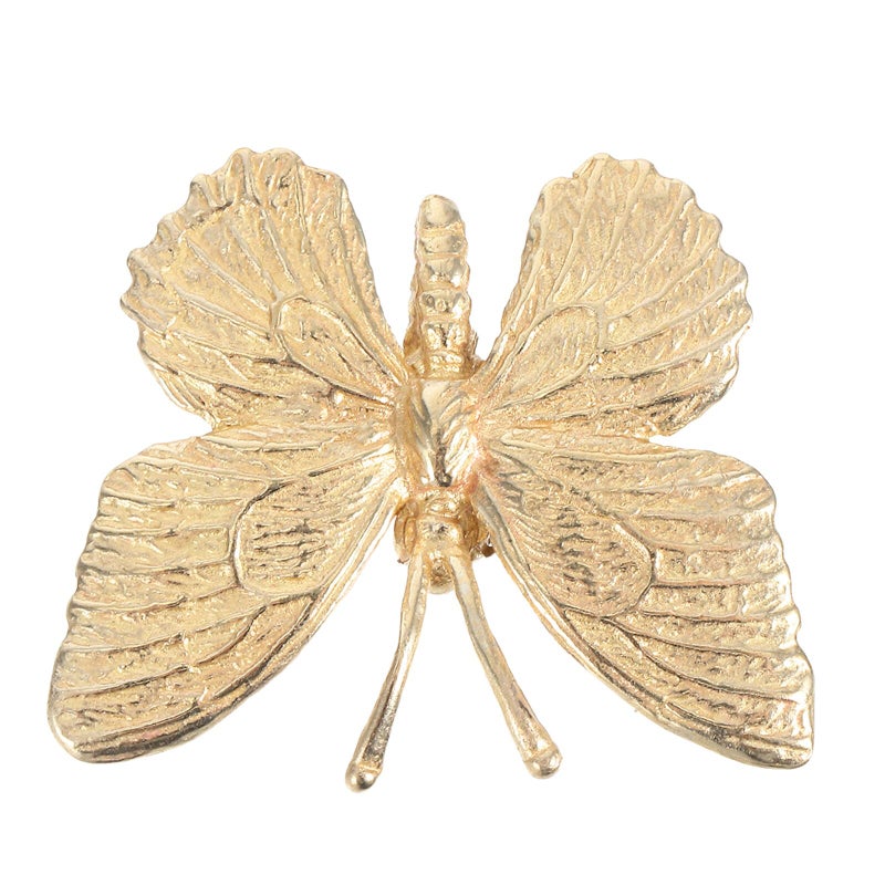 Brass Butterfly Drawer Pulls Vintage Cabinet Knobs Bronze Hardware For Wardrobe Kitchen Dresser - Image 2