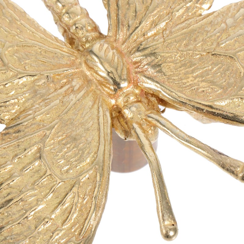 Brass Butterfly Drawer Pulls Vintage Cabinet Knobs Bronze Hardware For Wardrobe Kitchen Dresser - Image 4