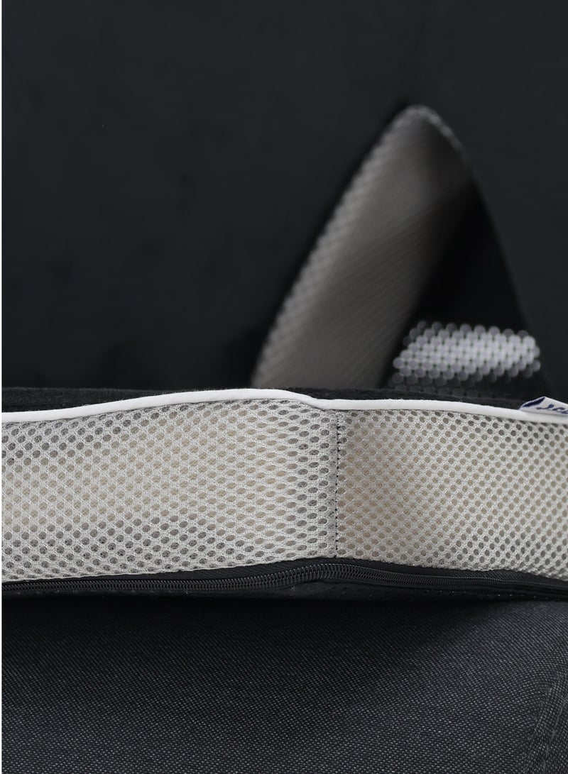 Rest Ergonomic Seat & Back Cushion - Memory Foam Support Pillow for Lumbar, Coccyx & Spine Comfort - Adjustable Universal Seat Cushion for Office Chairs, Car Seats & Home Seating - Pain Relief & Posture Correcting Chair Pad - Image 3