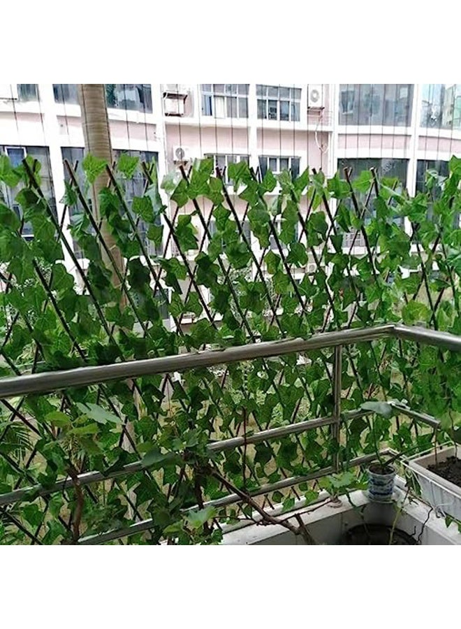 HOME TASTE Balcony privacy Fence Screen - Artificial Leaf Faux Ivy Expandable Privacy Fence Screen For Balcony Patio Outdoor - Decorative Faux Ivy Fencing Panel - Image 3