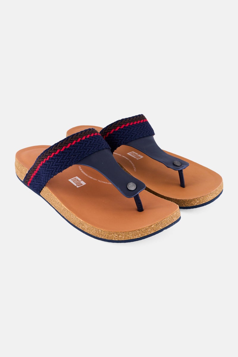 FitFlop صنادل رجال مزودة بشريط، لون كحلي - Image 1