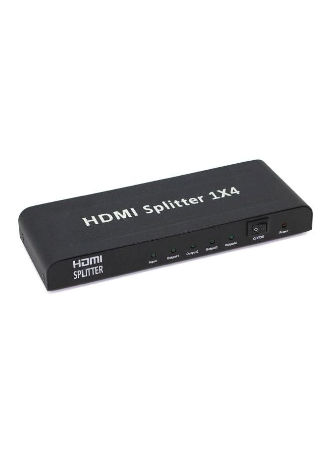 NIBEMINENT 1-In-4 HDMI Splitter Black  - Image 1