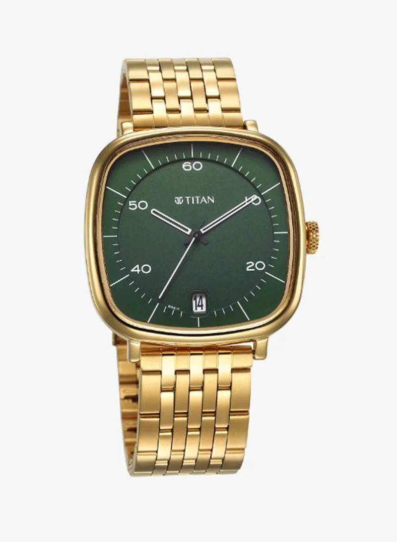 TITAN Men's Stainless Steel Analog Watch 1885YM02 - 43 mm