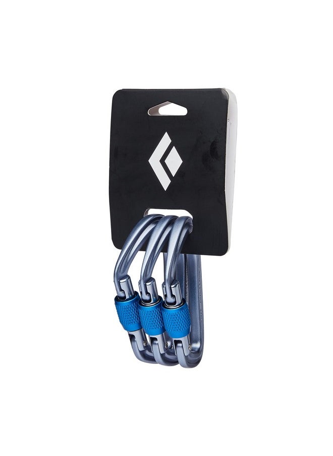 Black Diamond - Diamond Hotforge Screwgate Carabiner 3 Pack, Gray - Image 1