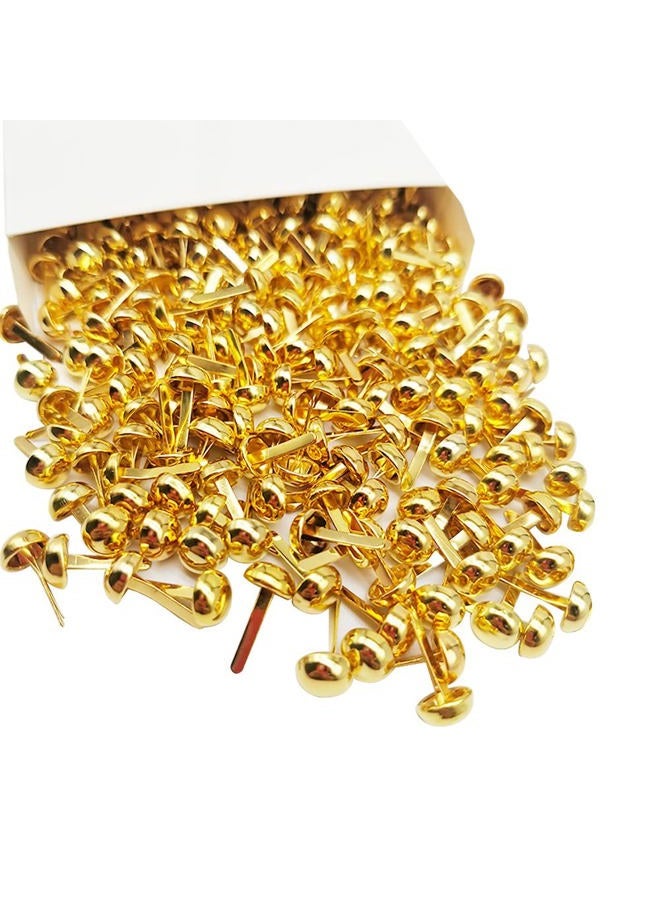 Alamic 300 Pieces Paper Fasteners Brads Round Fasteners for Art Crafting School Project Decorative Scrapbooking Crafts Making DIY Supplies 8 x 15mm (Gold)) - Image 5