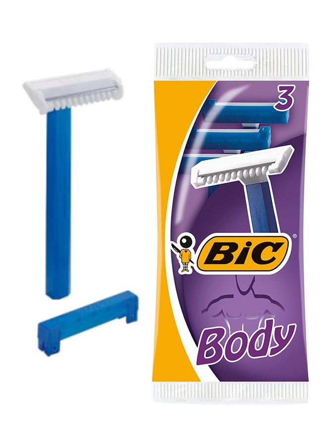 بيك عبوة شفرات حلاقة الجسم للرجال من بيك، 3 قطع - Image 3