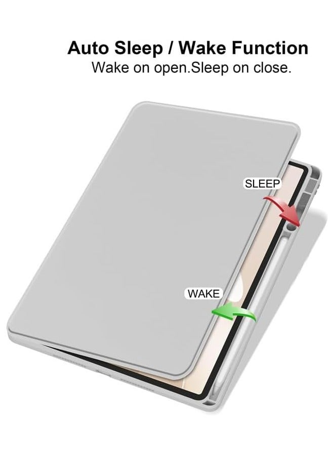 VKL Case Compatible with Honor MagicPad 3 13.3 Inch (2025) Tablet, Rotating Bracket Flip Cover Intelligent Protective Cover with Pen Slot and Auto Sleep/Wake-up (Gray) - Image 2