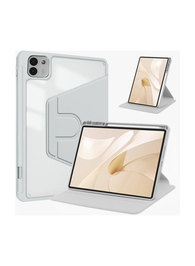 VKL Case Compatible with Honor MagicPad 3 13.3 Inch (2025) Tablet, Rotating Bracket Flip Cover Intelligent Protective Cover with Pen Slot and Auto Sleep/Wake-up (Gray) - Image 1