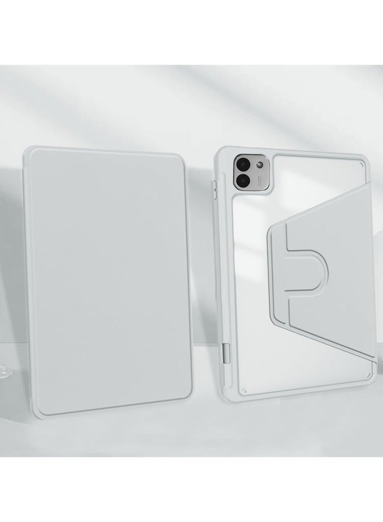 VKL Case Compatible with Honor MagicPad 3 13.3 Inch (2025) Tablet, Rotating Bracket Flip Cover Intelligent Protective Cover with Pen Slot and Auto Sleep/Wake-up (Gray) - Image 5