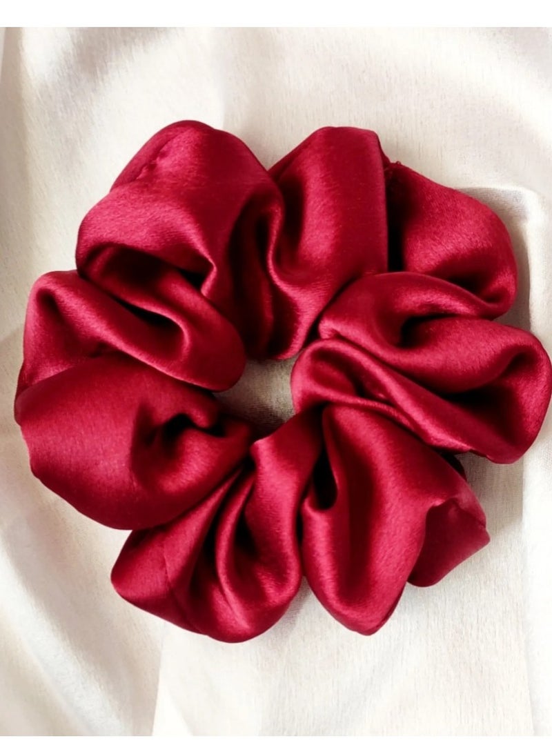 Generic - 6 Pcs Hair Scrunchies Ponytail Holder Satin Elastic Soft Hair Ties Scrunchy Hair Bands for Girls and Ladies Hair Accessories - Image 1