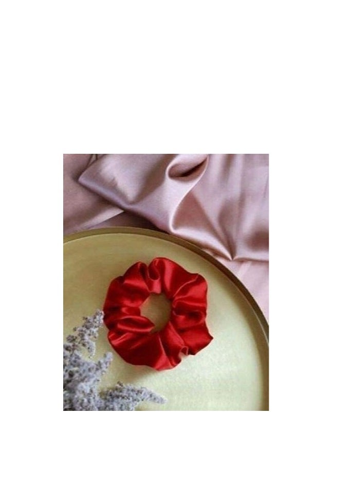 Generic - 6 Pcs Hair Scrunchies Ponytail Holder Satin Elastic Soft Hair Ties Scrunchy Hair Bands for Girls and Ladies Hair Accessories - Image 1