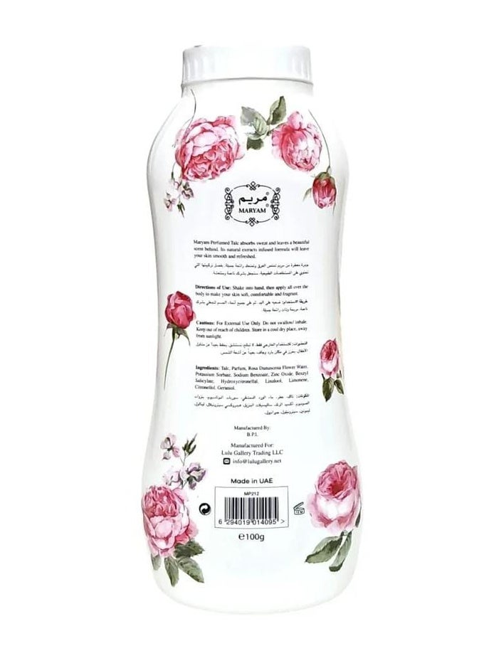 MARYAM Perfumed Talc - Rose  - Image 2