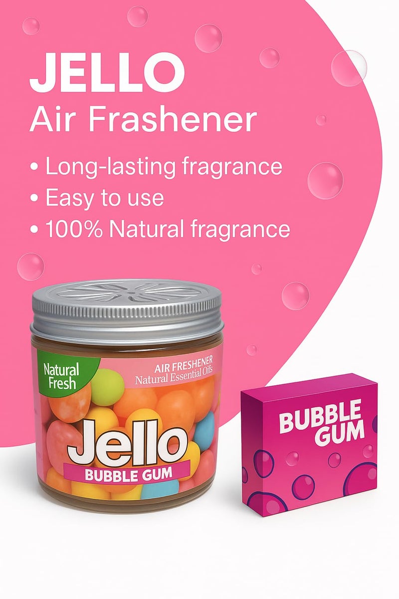 SOLDTRUE Car Air Freshener Gel | Long-Lasting, Odor Eliminator for Vehicles | Compact & Leak-Proof, Auto Interior Freshener for Car, Truck, SUV (Bubble Gum Scent, 220gm) - Image 4