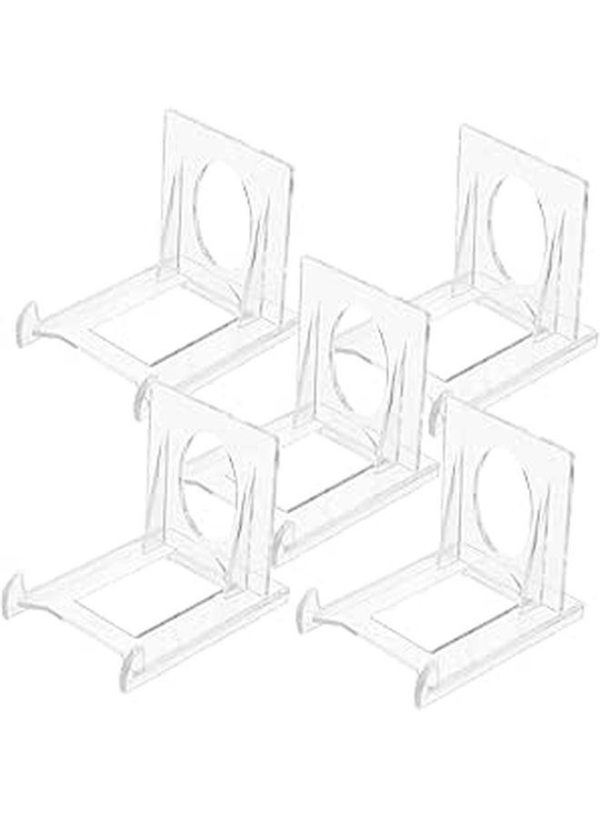 5Pcs Clear Acrylic Photo Card Picture Display Stand Rack Set - Image 1