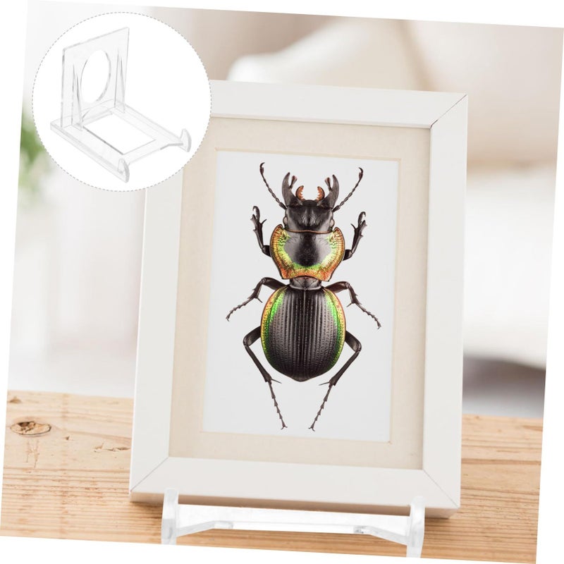 5Pcs Clear Acrylic Photo Card Picture Display Stand Rack Set - Image 5