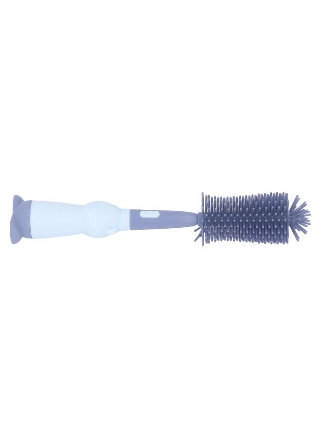 BAOK Kids Bottle Brush Set, 360 Degree Rotation Silicone Odorless Bottle Brush Cleaner for Cup (Blue) - Image 3