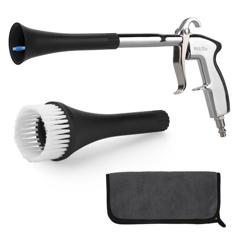 MYPIN Car Cleaning Gun 692Bar High Pressure Air Blow Gun with 2 Set NozzleTowel Interior Car Cleaning for Vehicle Upholstery Carpet Seat - Image 3