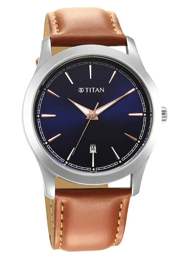 TITAN Leather Analog Wrist Watch 1823SL07