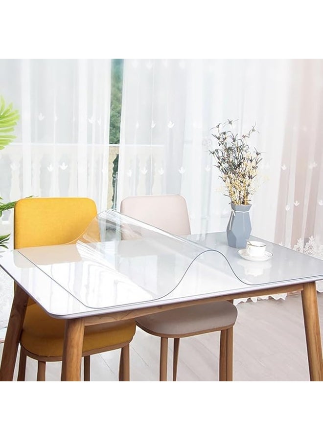 Transparent Tablecloth, 140 x 240 cm, Washable, Protective Tablecloth, Table Protector, Transparent Protective Film, PVC, Water-Repellent, Easy Care, Table Film, Suitable for Indoor and Outdoor - Image 3