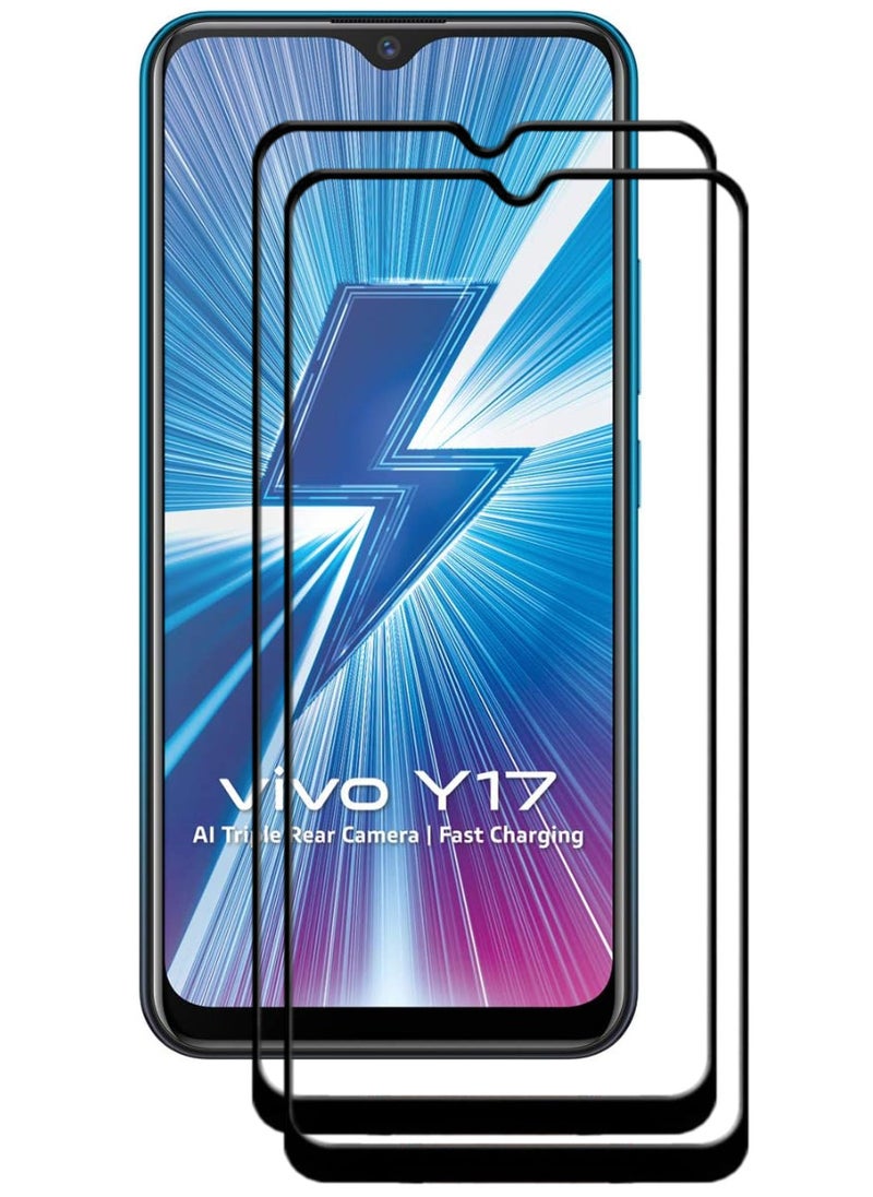 ACLIX 2 Pieces Antistatic ESD Dustproof Premium Quality High Definition Tempered Glass Screen Protector Designed For vivo Y17 - Image 1