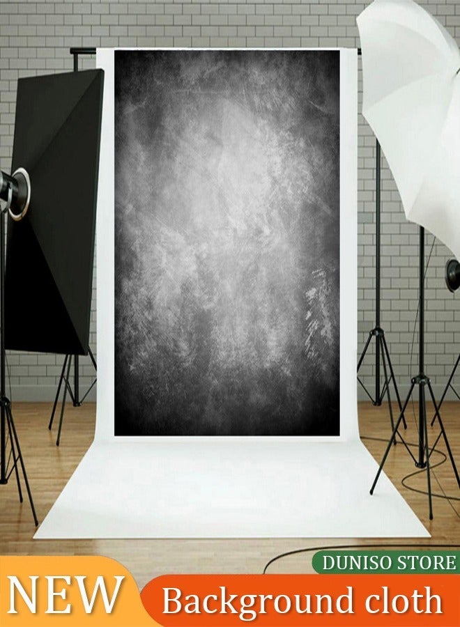 DUNISO Dark Black Backdrop Abtract Color Textured Portrait Photography Photo Backgrounds Photography Studio Props - Image 1