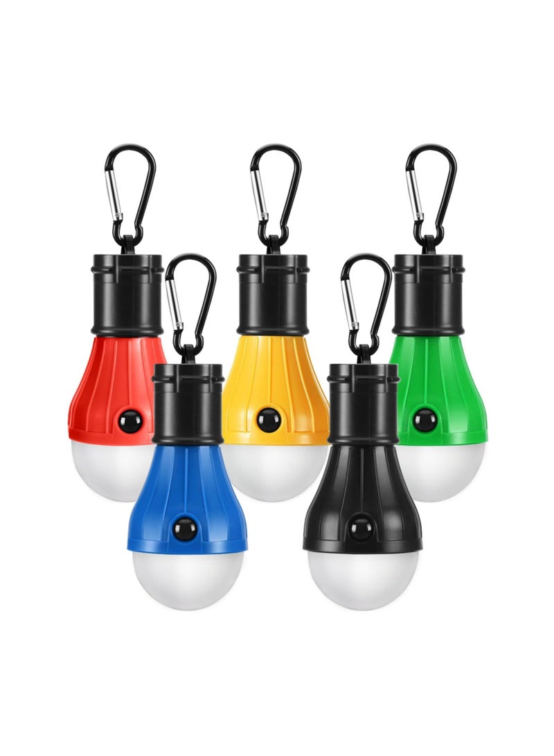 Camping Lights 5 Pack, Portable Camping Light 4 Lighting Modes, Battery Operated Hanging Tent Light, LED Camping Tent Lantern, Camping Equipment For Camping Hiking Backpacking Fishing Outage(5 pcs) - Image 1
