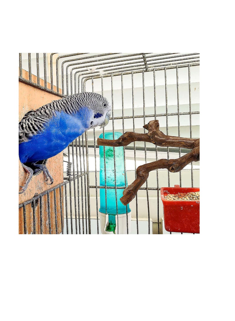 Parrot Perch Stands, Natural Wood Bird Parrot Stand Birds Stand, Branches Fork Perch Rod Stand, Grinding Paw Climbing Standing Cage Accessories Toy Branches for Parakeet, Budgies - Image 3