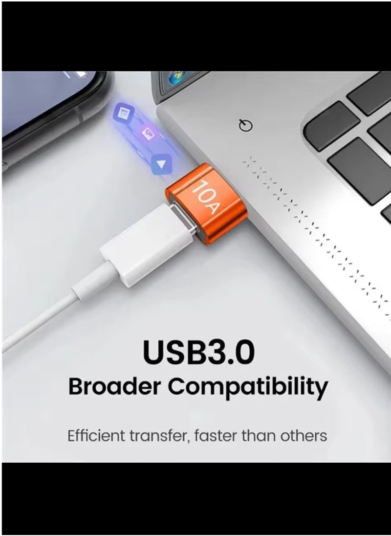 XTREME OTG Charger Adapter with 10A Charging Port USB to Type C Data Transfer Usb A to type c Female to Male Card Reader for Laptop Computer High Speed  - Image 4