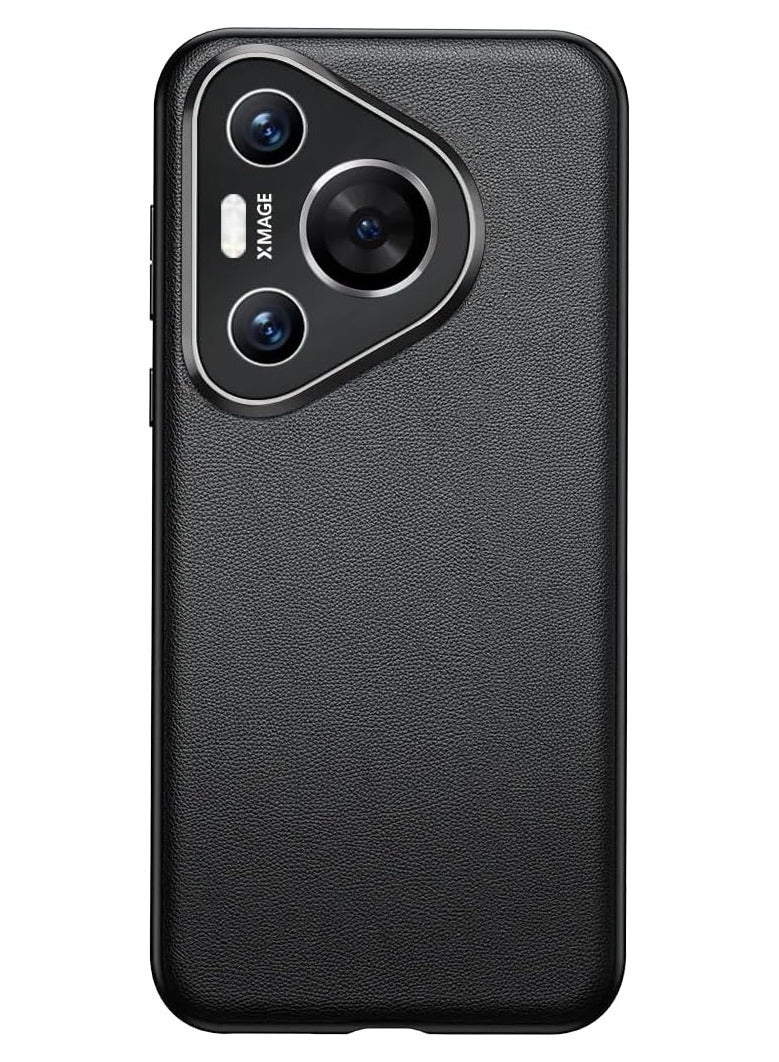 General Case Compatible with Huawei P70 Pro Case, Premium Vegan Leather Case with Camera Lens Protection, Shockproof Protective Cover for Huawei P70 Pro  - Image 1
