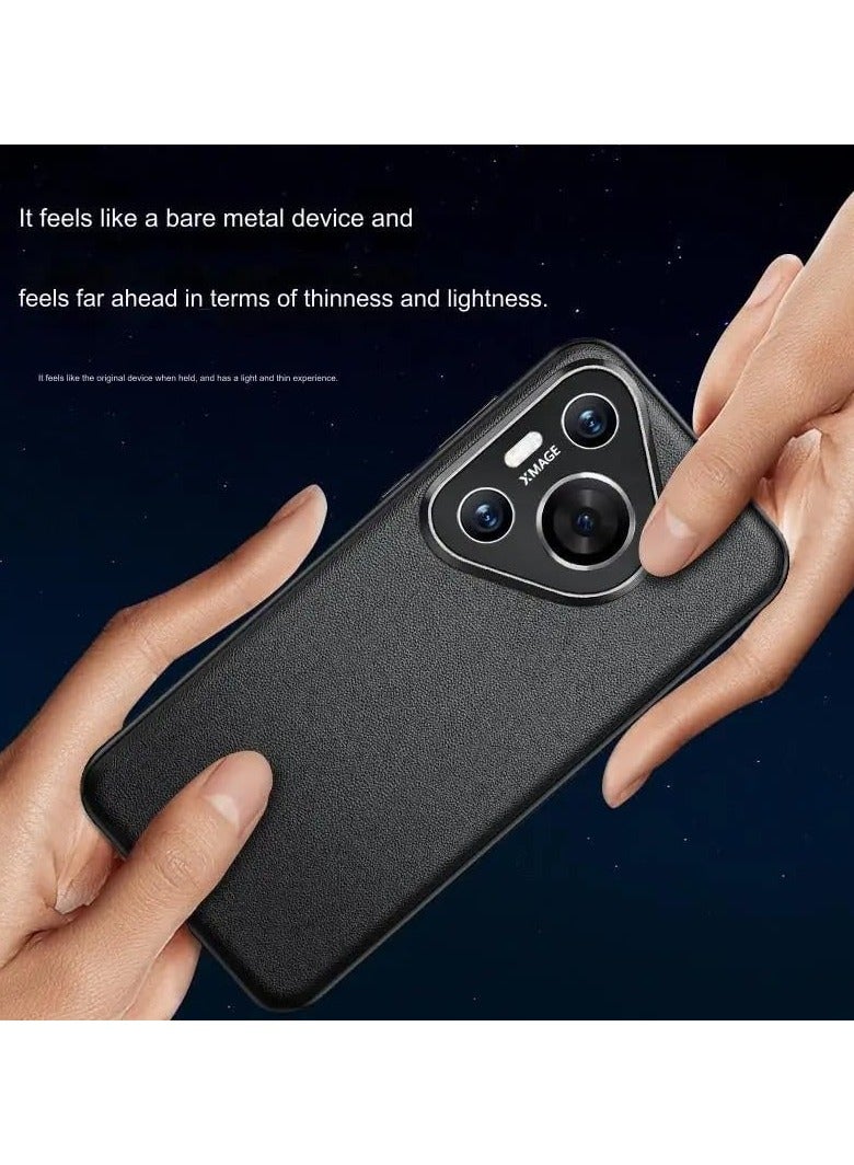 General Case Compatible with Huawei P70 Pro Case, Premium Vegan Leather Case with Camera Lens Protection, Shockproof Protective Cover for Huawei P70 Pro  - Image 2