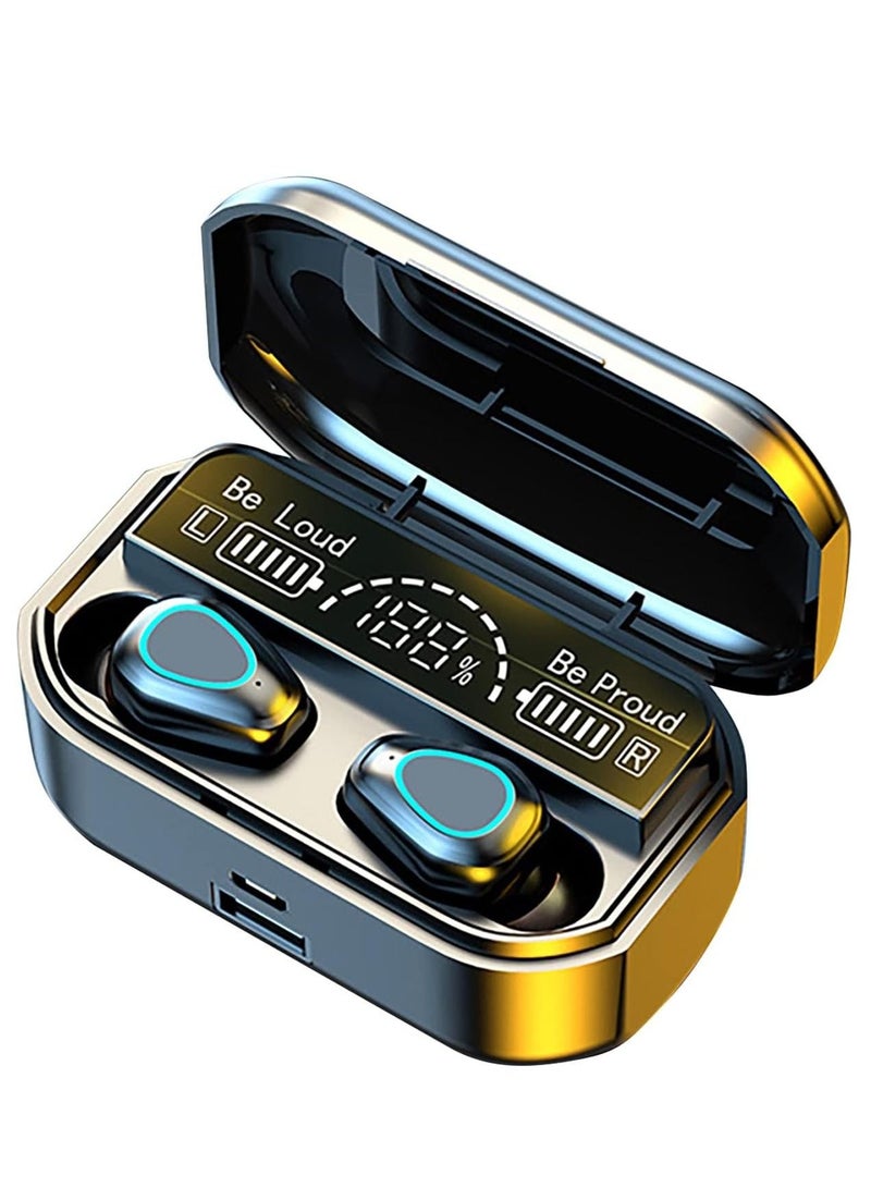 Bluetooth-Compatible Earphones Comfortable Surround Sound Universal Power Display Bluetooth-Compatible Earbuds - Image 1