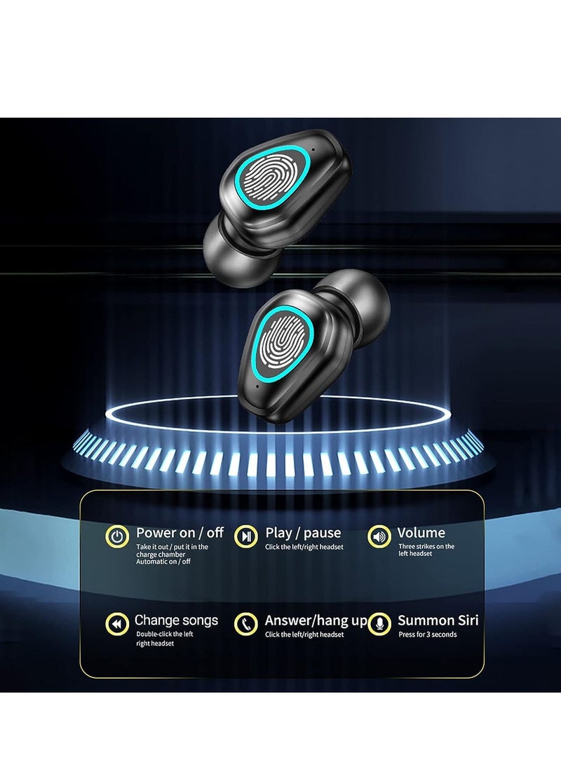 Bluetooth-Compatible Earphones Comfortable Surround Sound Universal Power Display Bluetooth-Compatible Earbuds - Image 2