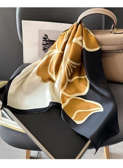 Generic Women's Mulberry Silk Striped Silk Scarf  - Image 1