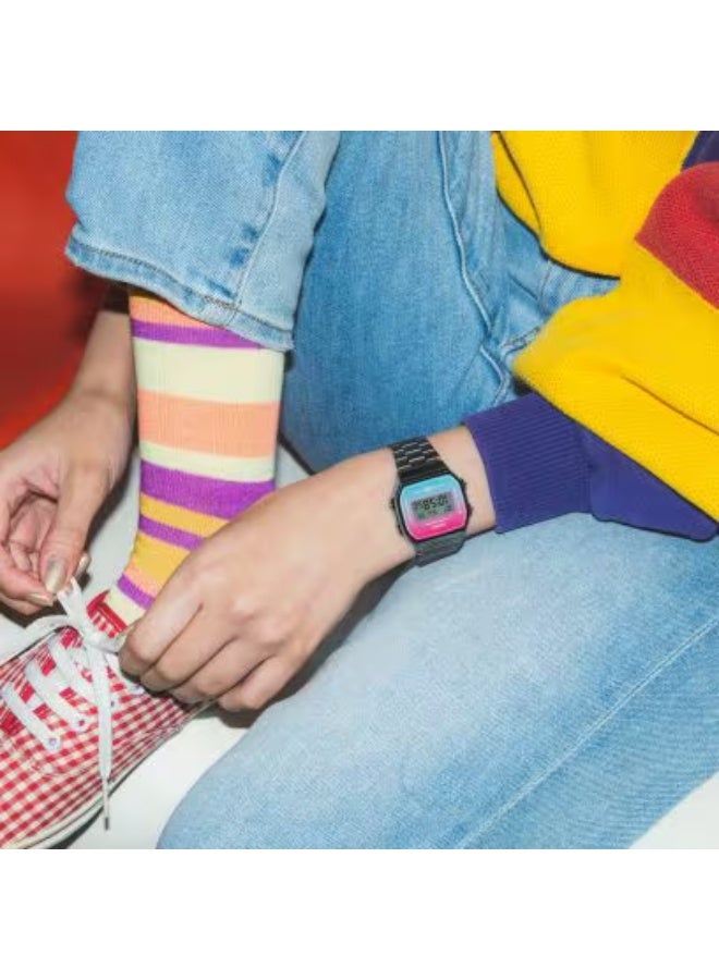 كاسيو ساعة رقمية ستانلس ستيل للجنسين - - . مم - Image 3