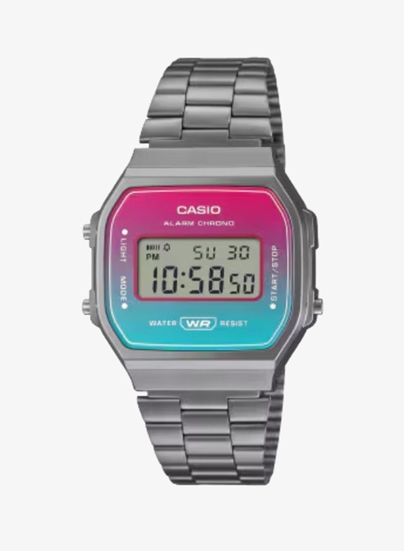 CASIO Unisex Stainless Steel Digital Watch A168WERB-2ADF - 36.3 mm - Image 1
