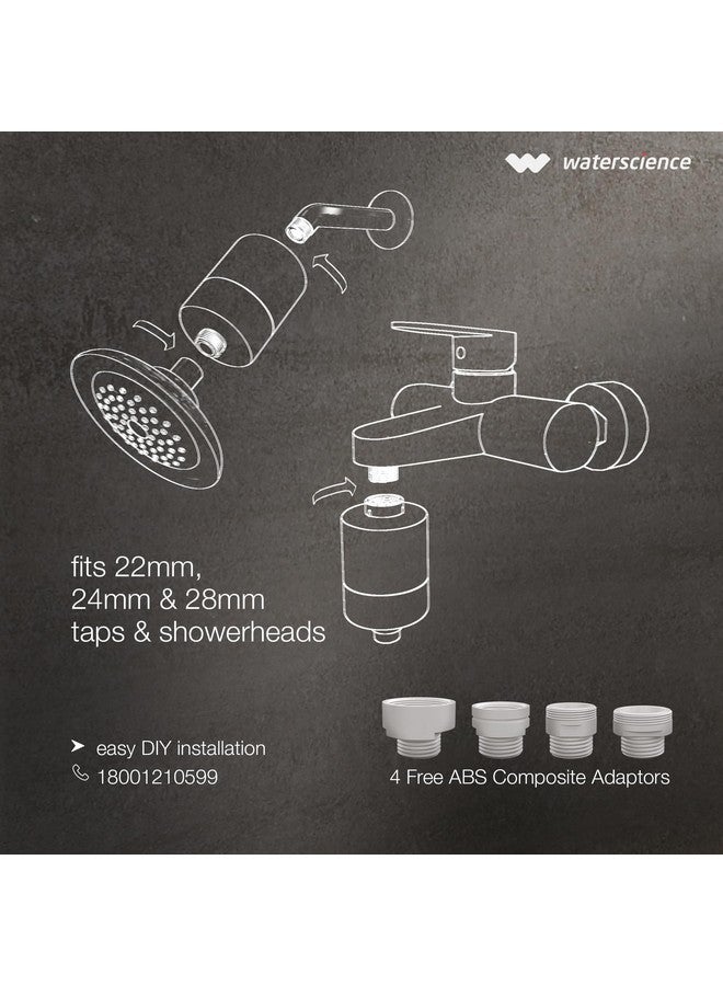 WaterScience CLEO Hard Water Softener for Tap and Shower | Shower Filter for Bathroom | Hard Water Filter for Tap | for Borewell/Tanker Water - CLEO-SFU-423 - Image 5