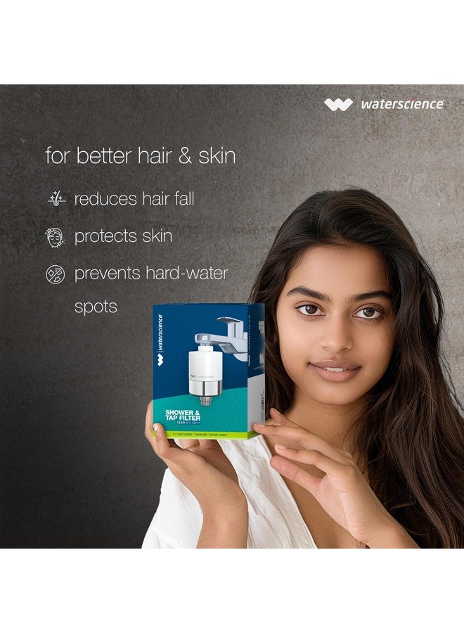 WaterScience CLEO Hard Water Softener for Tap and Shower | Shower Filter for Bathroom | Hard Water Filter for Tap | for Borewell/Tanker Water - CLEO-SFU-423 - Image 3