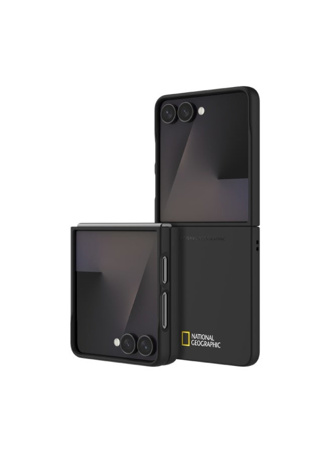 National Geographic Slim Fit Case V3 (Galaxy Z Flip Series) Galaxy Z Flip 7 Small Logo - Black - Image 2