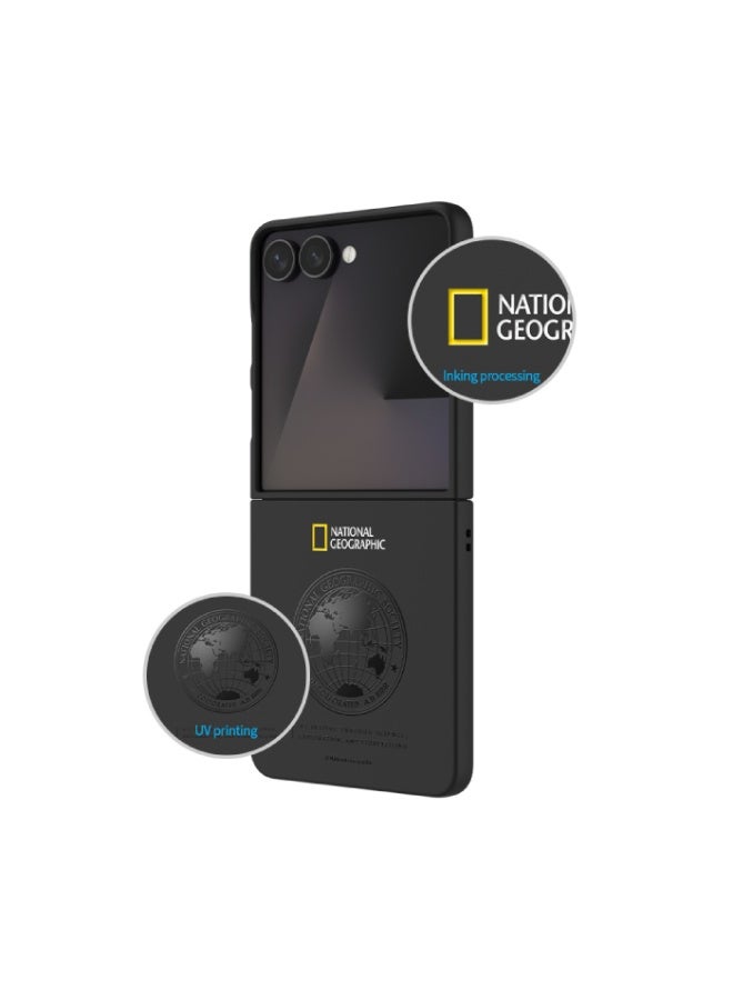 National Geographic Slim Fit Case V3 (Galaxy Z Flip Series) Galaxy Z Flip 7 Small Logo - Black - Image 3
