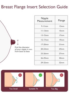 bbet Flange Inserts 6PCS 19mm for 24mm Flange/Shield of Most Pumps, Flange Sizing Kit Silicone Flange Insert, Breastfeeding Essentials Kit for New Moms Size:19 mm  - Image 4