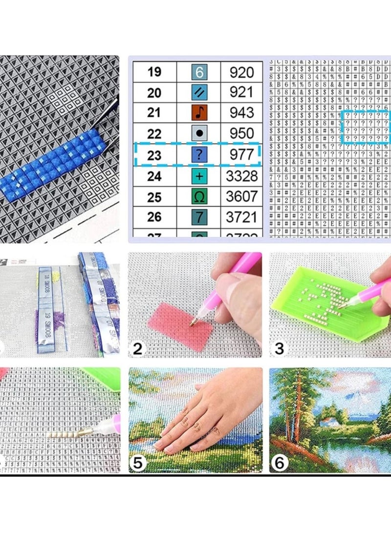 STRATEG DIY 5D Round Diamond Painting Multicolor - Image 4