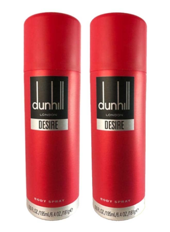 dunhill Pack Of 2 London Desire Body Spray 2 x 195ml - Image 1