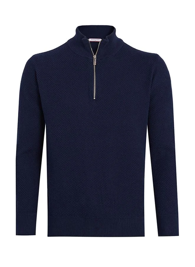 Men's Half-Zip Knit Sweater