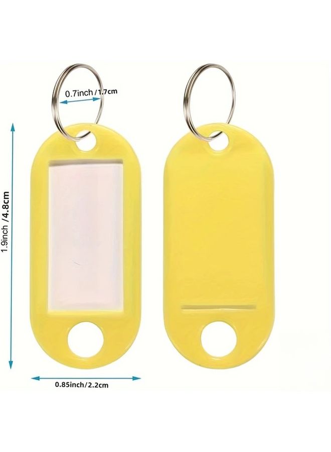 5 Pcs Colorful Plastic Keychain Labels Durable PP Material Random Color For Luggage Hotel And Office Organization Luggage Tags Hotel Room Labels Playful Design Smooth Texture - Image 4