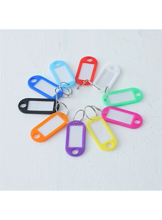 5 Pcs Colorful Plastic Keychain Labels Durable PP Material Random Color For Luggage Hotel And Office Organization Luggage Tags Hotel Room Labels Playful Design Smooth Texture - Image 5