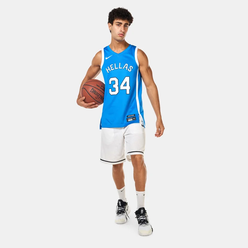 Nike Blue Men's Greece (Road) Giannis Antetokounmpo Limited Basketball Jersey for Men | Best Price UAE